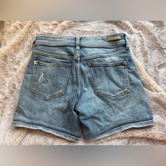 Anthropologie Light Blue patch work Denim Shorts - Picture 2 of 4